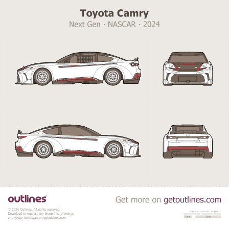 Toyota Camry blueprint