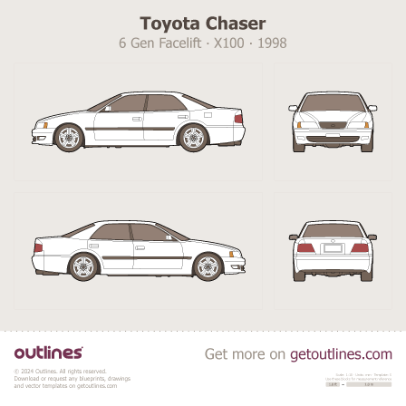Toyota Chaser blueprint