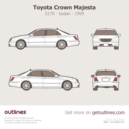 Toyota Crown Majesta blueprint