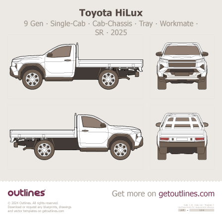 Toyota Hilux blueprint