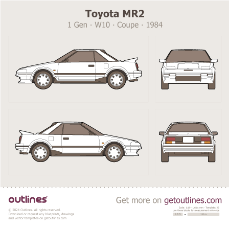 Toyota MR2 blueprint