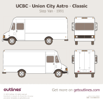 1991 Chevrolet P30 Step Van ∙ UCBC ∙ Union City P-30 Van blueprint