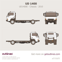 1986 Nissan Diesel UD 1300 Chassis ∙ UD1300 Heavy Truck blueprint