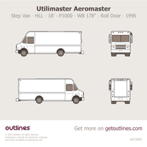 1996 Utilimaster Aeromaster Step Van ∙ HLL 18’ ∙ P1000 ∙ WB 178