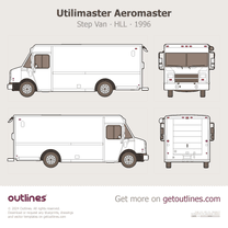 1999 Workhorse P42 Step Van ∙ Utilimaster P700 ∙ P900 ∙ P1000 ∙ Aeromaster Van blueprint