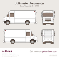 1999 Utilimaster Aeromaster Step Van ∙ Workhorse P42/W42/W62 P700 ∙ P900 ∙ P1000 Van blueprint
