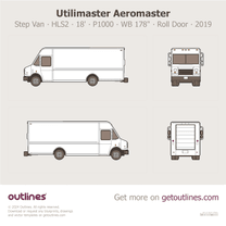 2019 Utilimaster Aeromaster Step Van ∙ HLS2 18' ∙ P1000 ∙ WB 178