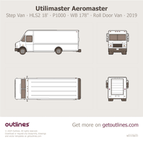 2019 Utilimaster Aeromaster Step Van ∙ HLS2 18' ∙ P1000 ∙ WB 178