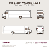 2004 Freightliner MT55 Step Van ∙ Utilimaster WCR Van blueprint