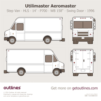 1996 Utilimaster Aeromaster Step Van ∙ HLS ∙ COE 14’ ∙ P700 ∙ WB 158
